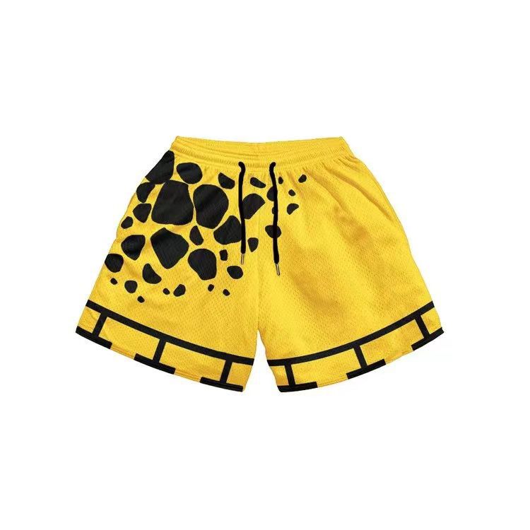 Men's Anime Digital Printed Beach Shorts