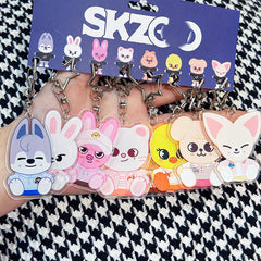 SKZ Acrylic Pendant Keyring 8PCS Set