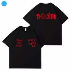 KPOP Logo Printed Short Sleeve T-Shirt