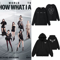 ShowWhatIAm Tour Black Zipper Hoodie Top