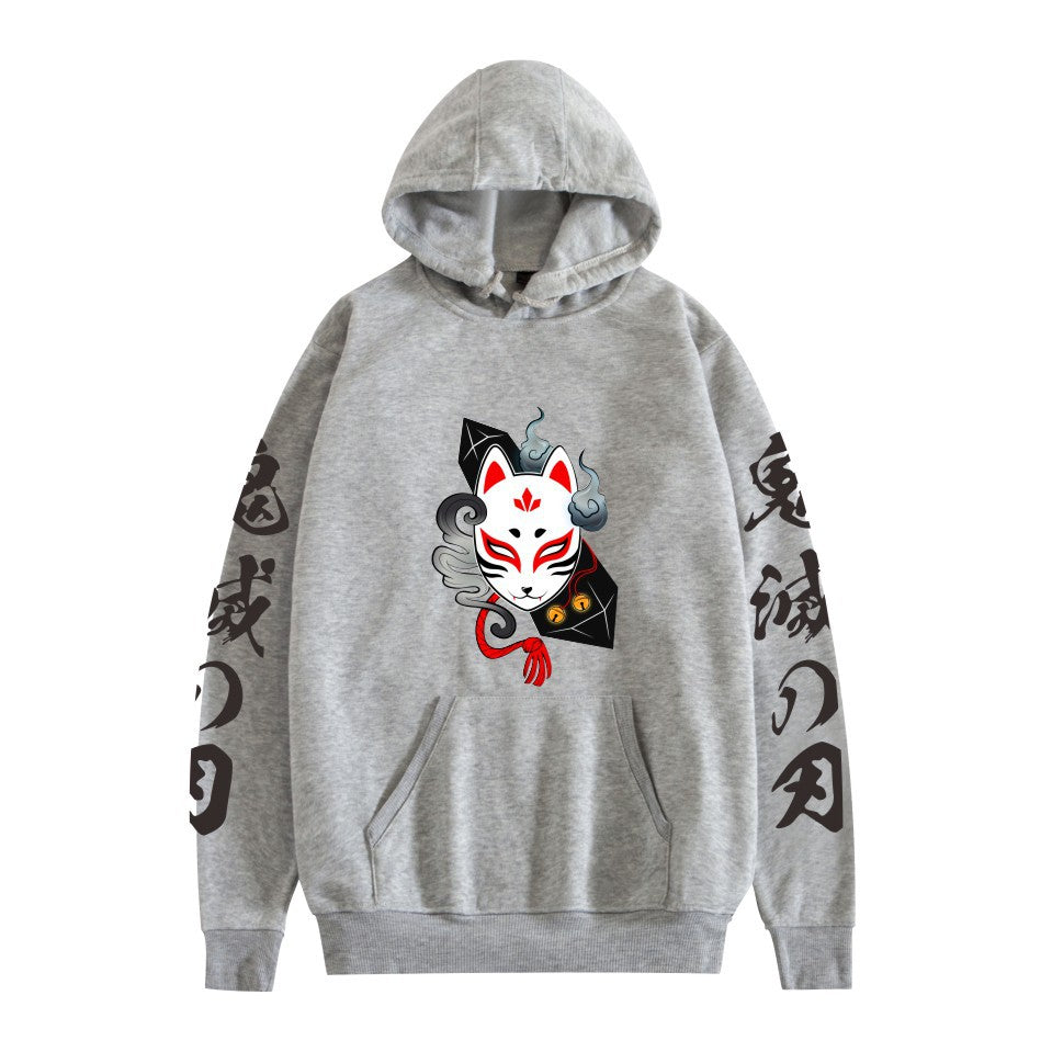 Unisex Anime Logo Casual Pullover Hoodie