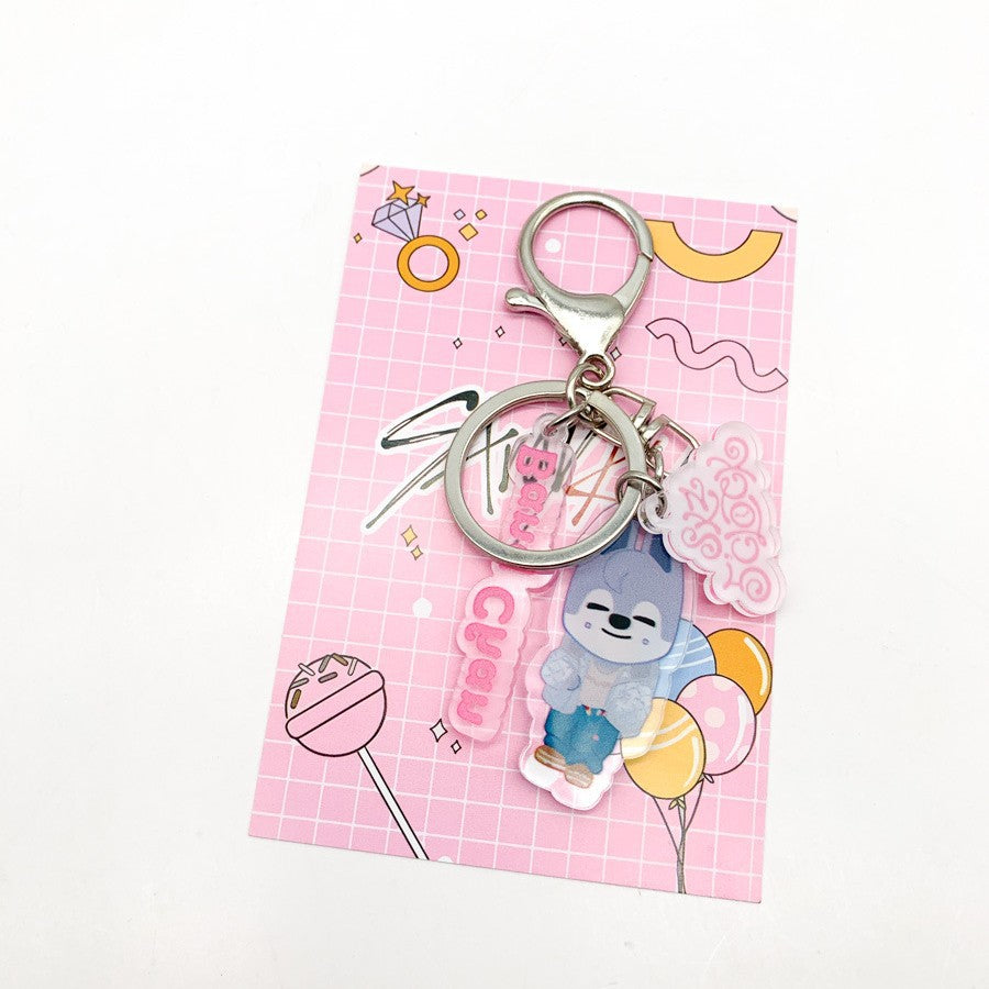 Kpop Cartoon Pendant Keychain