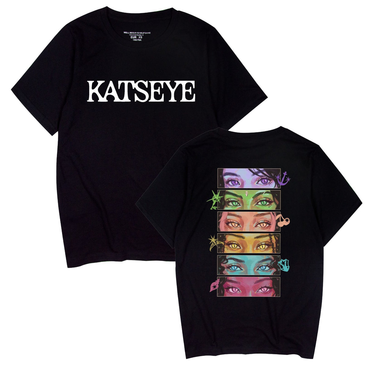 KATSEYE Group Printed Cotton Short-sleeved T-shirt