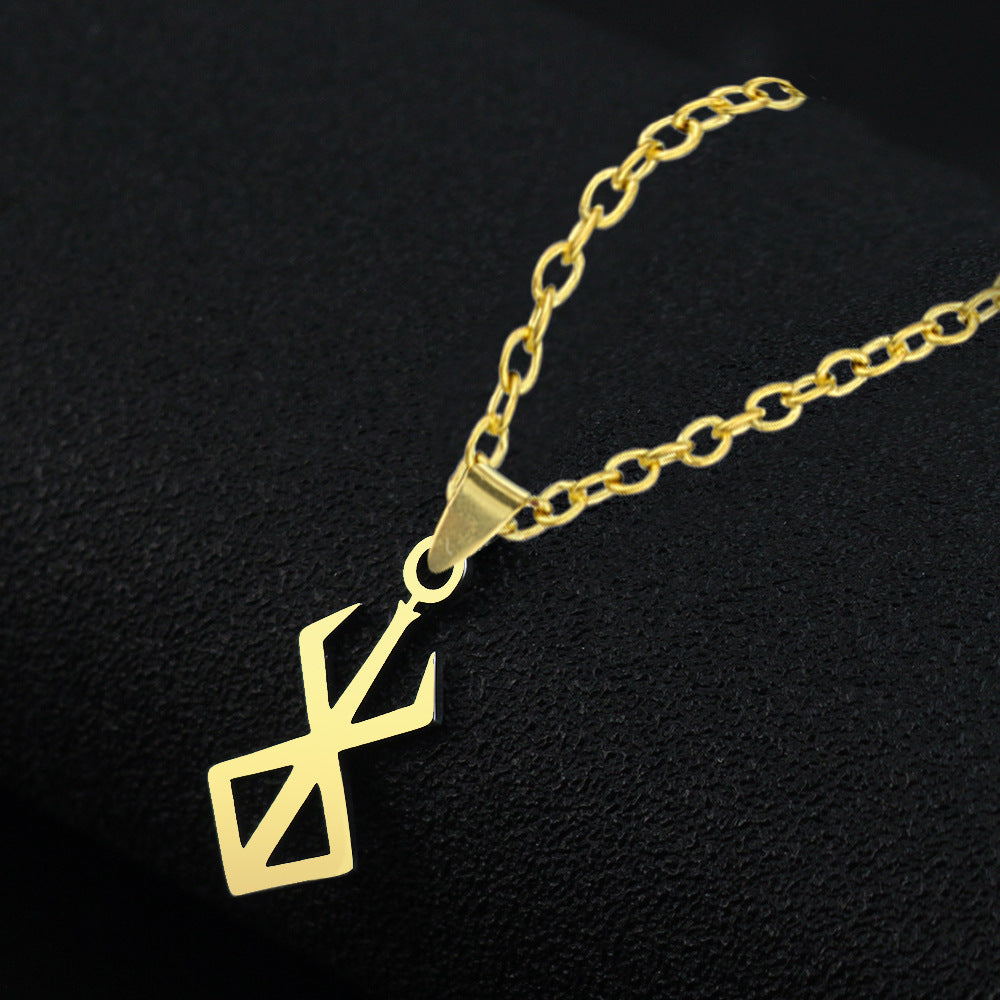 Chic Anime Logo Pendant Necklace