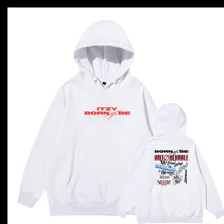 KPOP Album BORN TO BE Print Pullover Hoodie