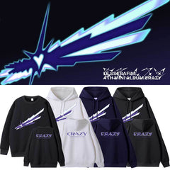 KPOP CRAZY Graphic Print Pullover Hoodie