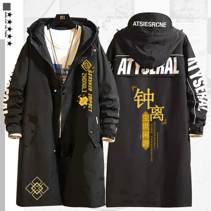 Men's Game ZhongLi Medium Long Trench Jacket