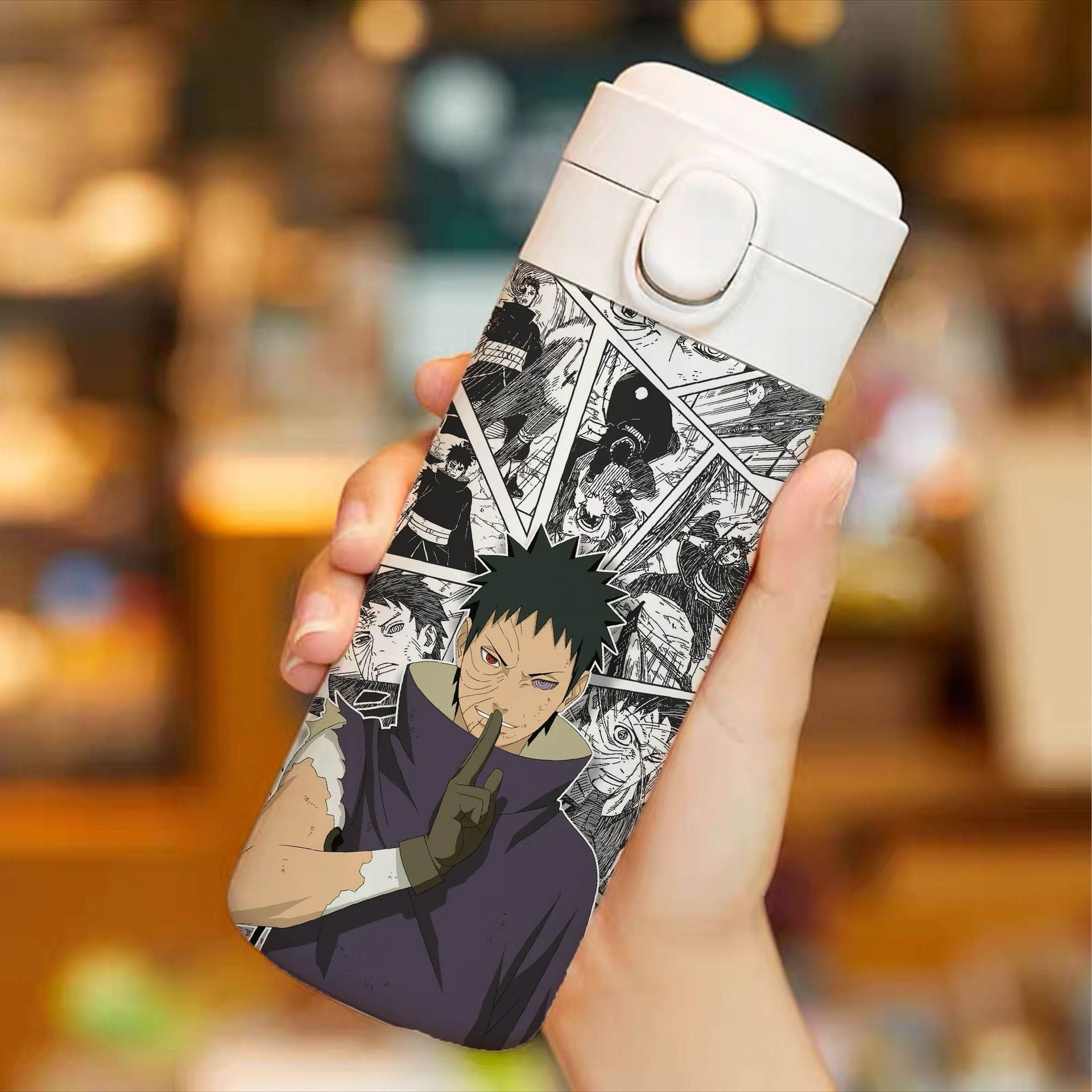 Cool Anime Straw Thermos Cup