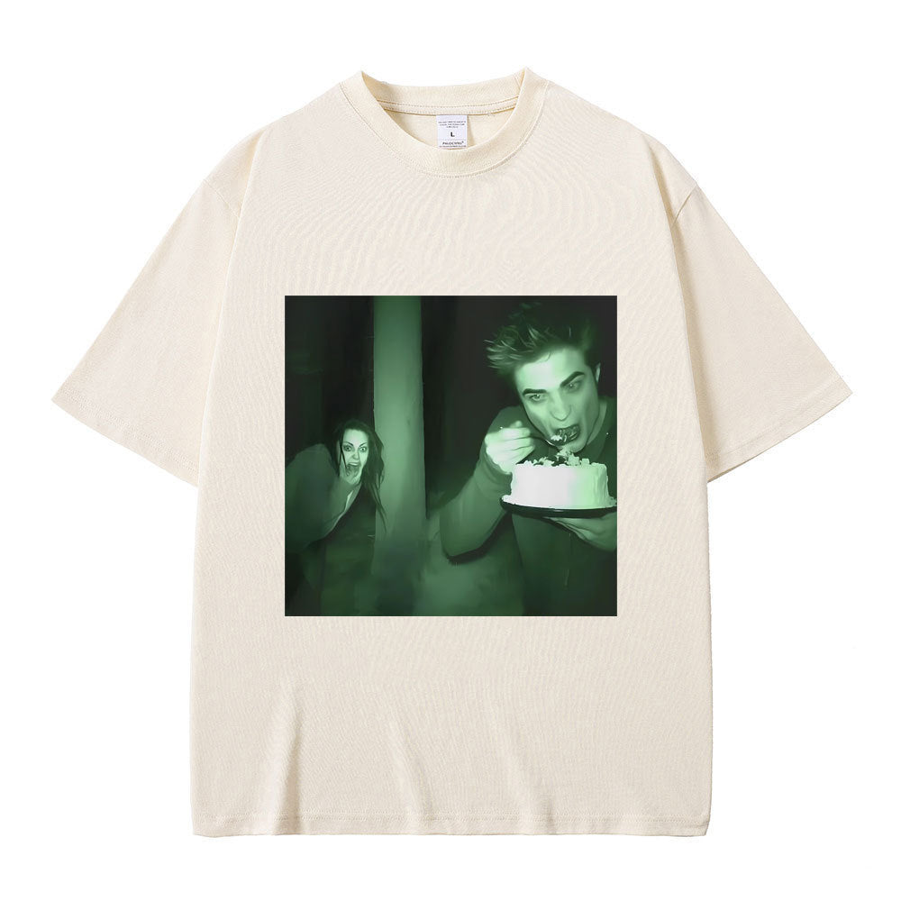 Funny Twilight Edward and Bella Print Tee