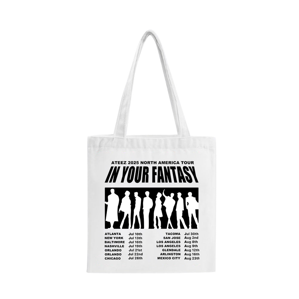 KPOP Album Letter Canvas Tote Bag