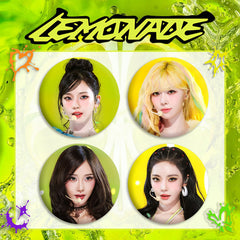 AE "LEMONADE" Badge Mirror Keychain Set
