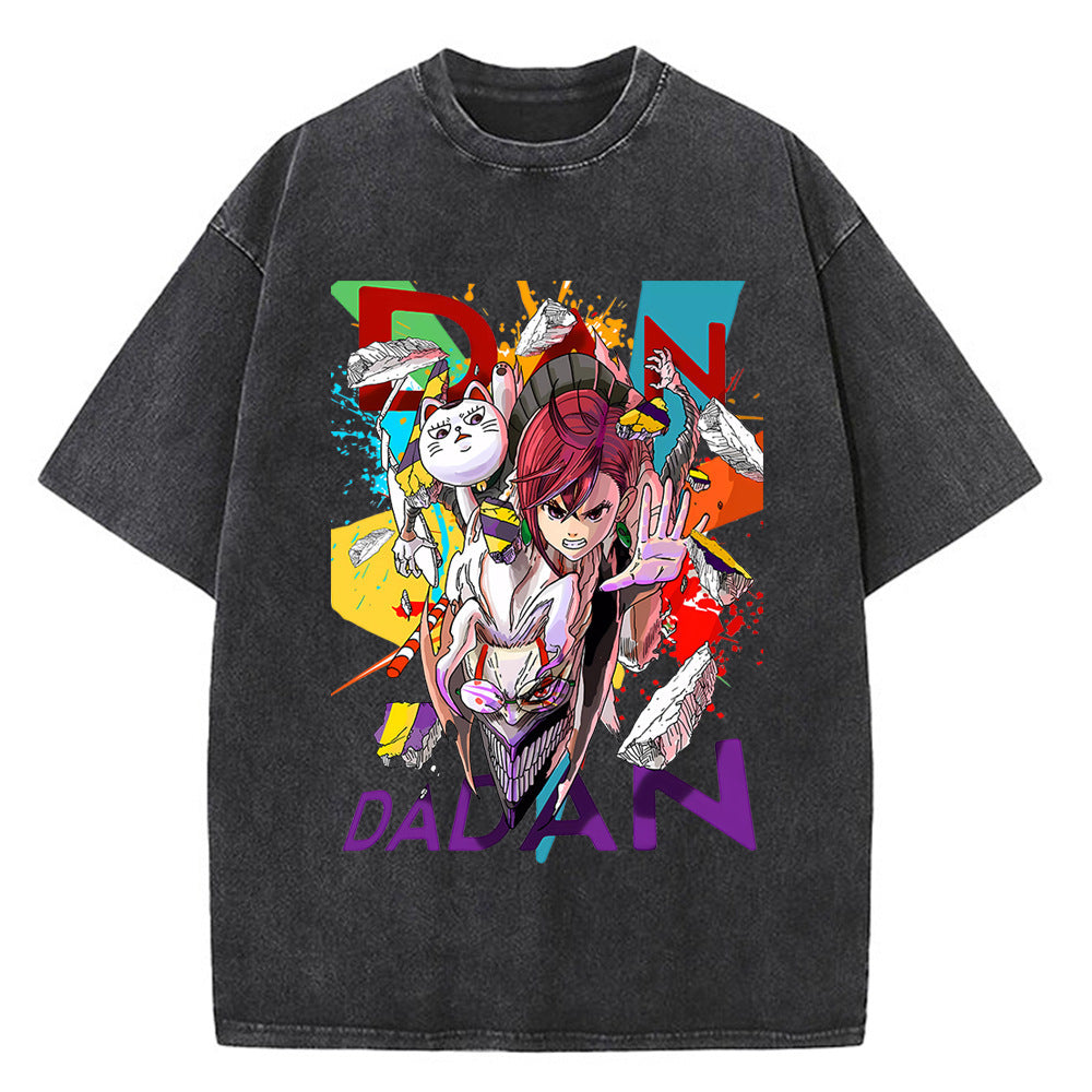 Vintage Men's Anime Dandadan Loose T-shirt