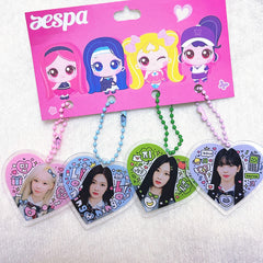 AE "My World" Acrylic Heart-shaped Pendant Set