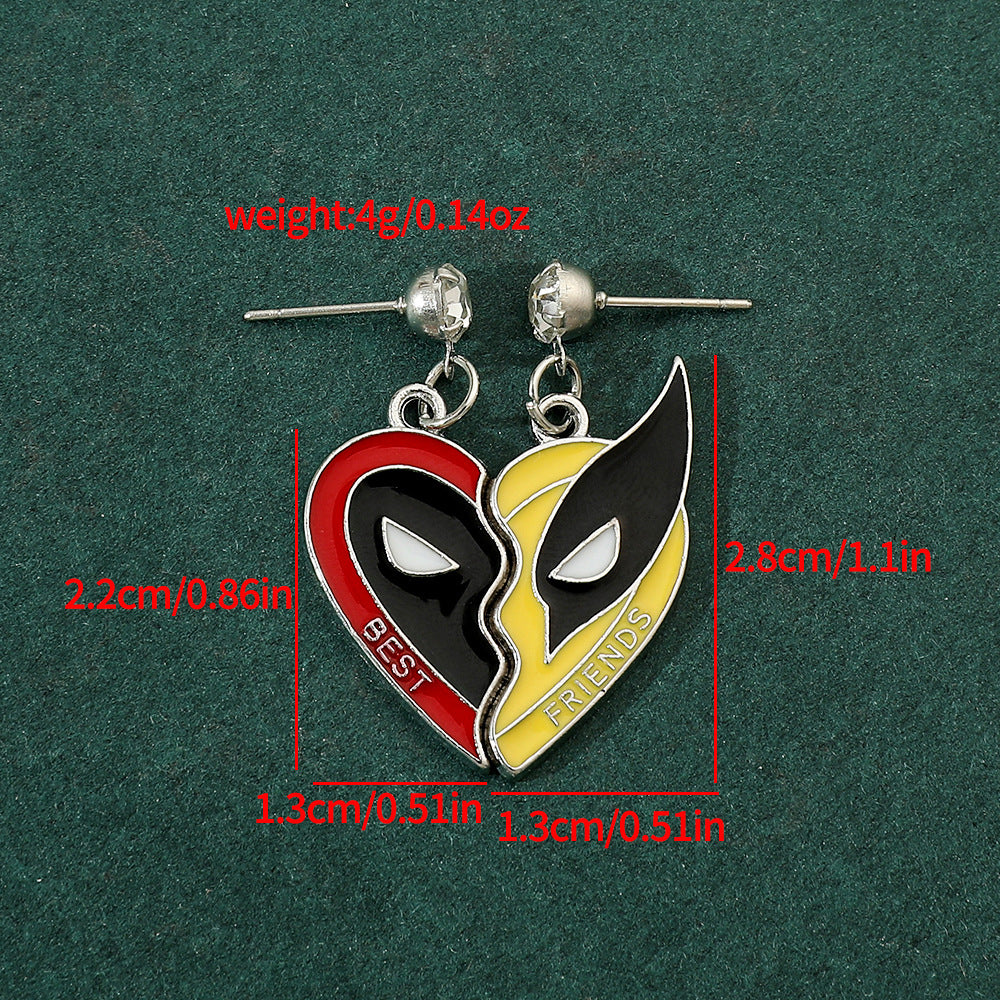 Deadpool and Wolverine Necklace Keychain