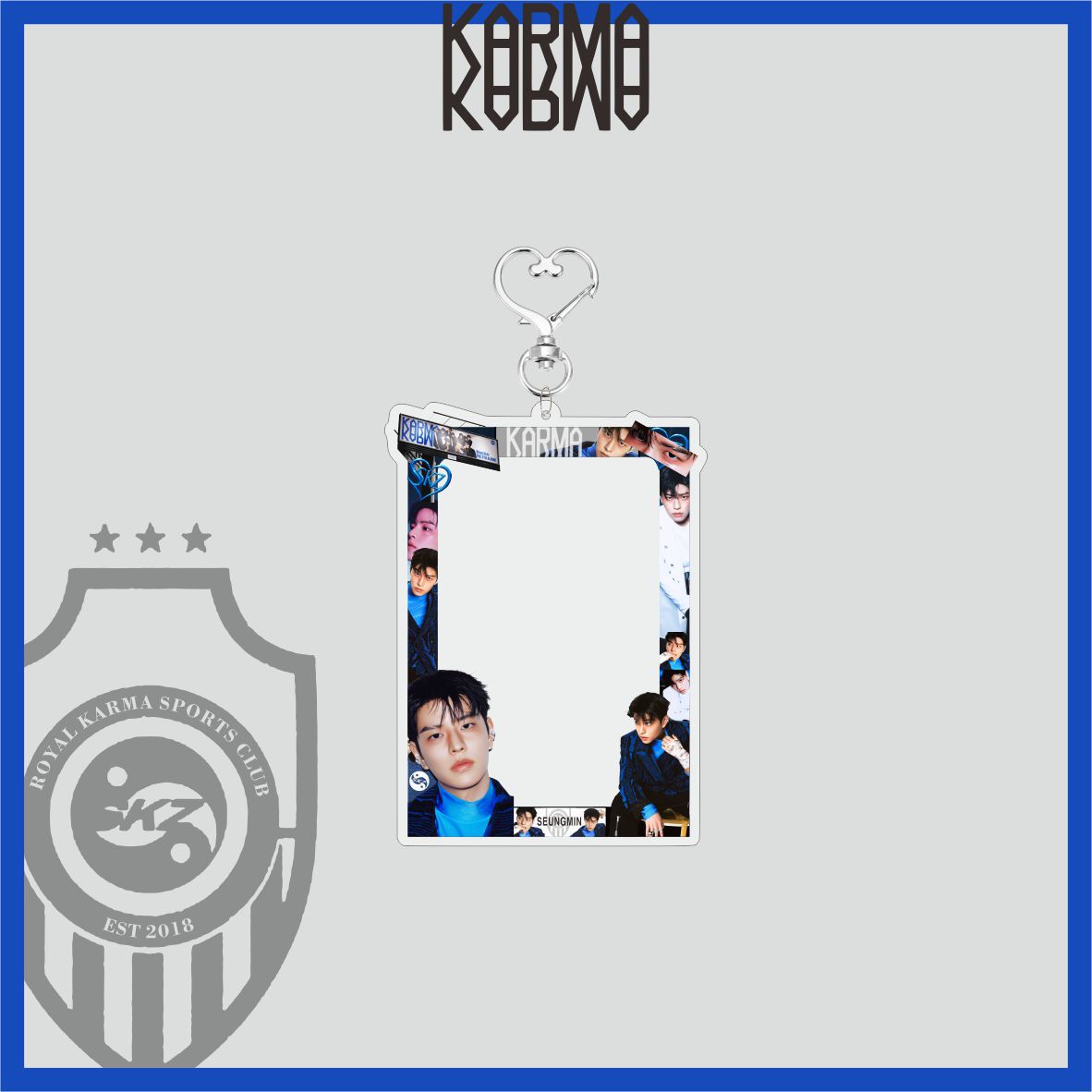 SKZ KARMA PhotoCard Frame Keychain