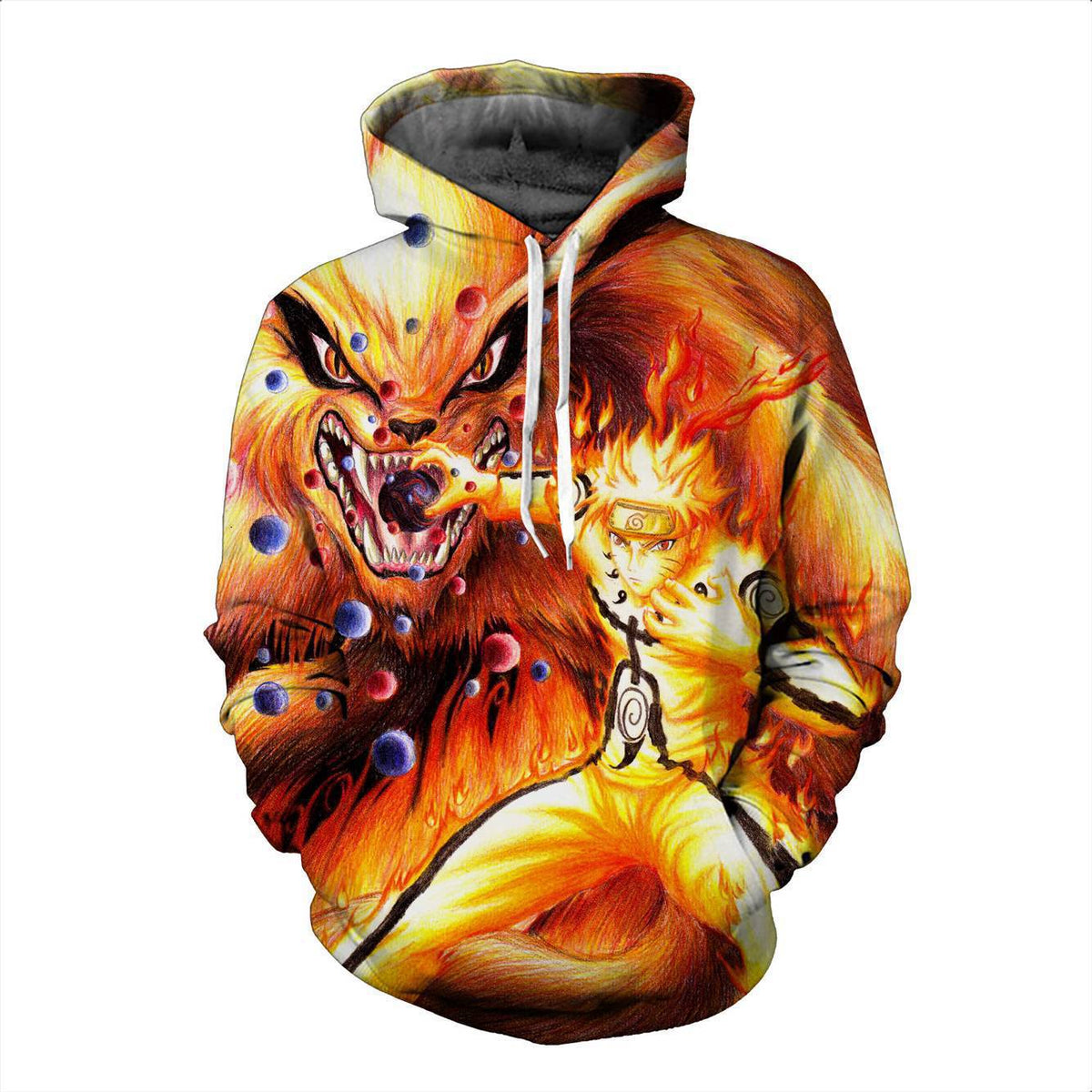 Unisex Anime 3D Printed Loose Pullover Hoodie