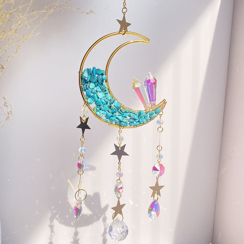 Moon Crystal Sun Catcher / Wind Chimes