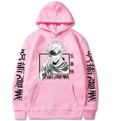 Men's Gojo Anime Print Casual Hoodie