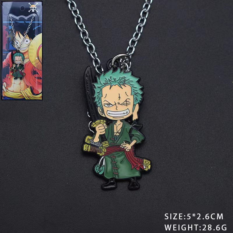 Cute Luffy Necklace Keychain Pendant