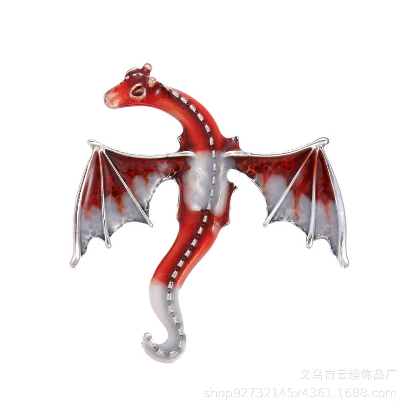 Retro Cartoon Dragon Shape Brooch