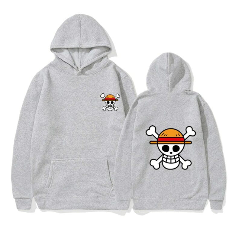 Unisex Luffy Print Casual Pullover Hoodie