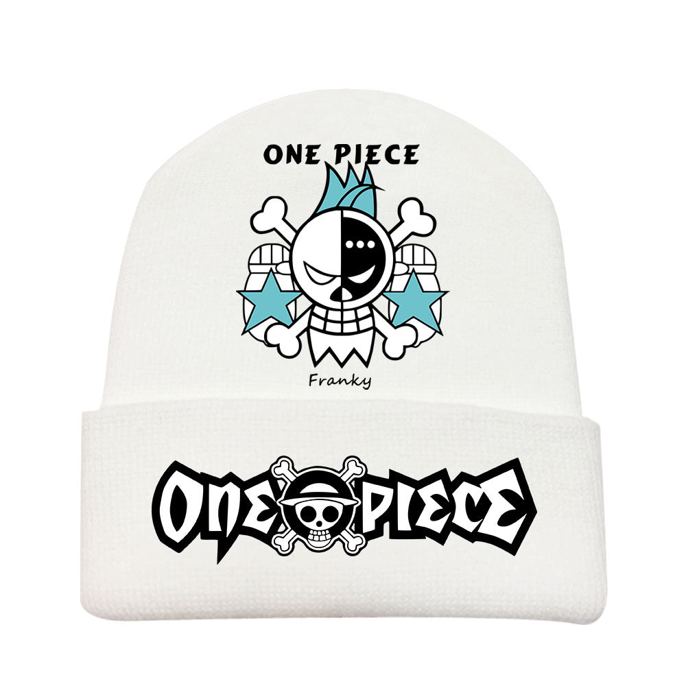 Trendy Luffy Print Knitted Hat