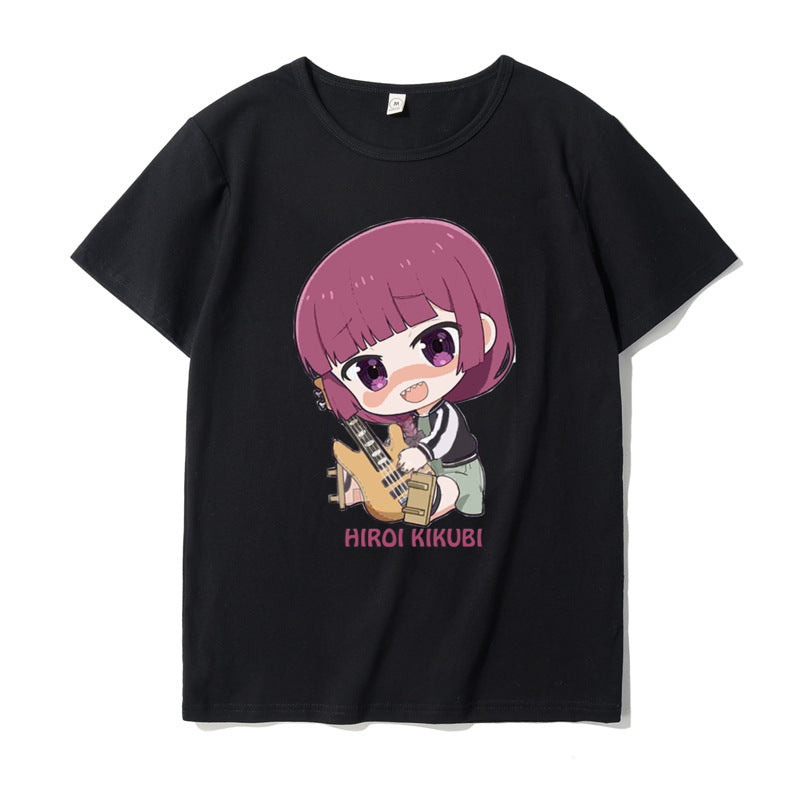 Bocchi Anime Cos Short Sleeve T-Shirt