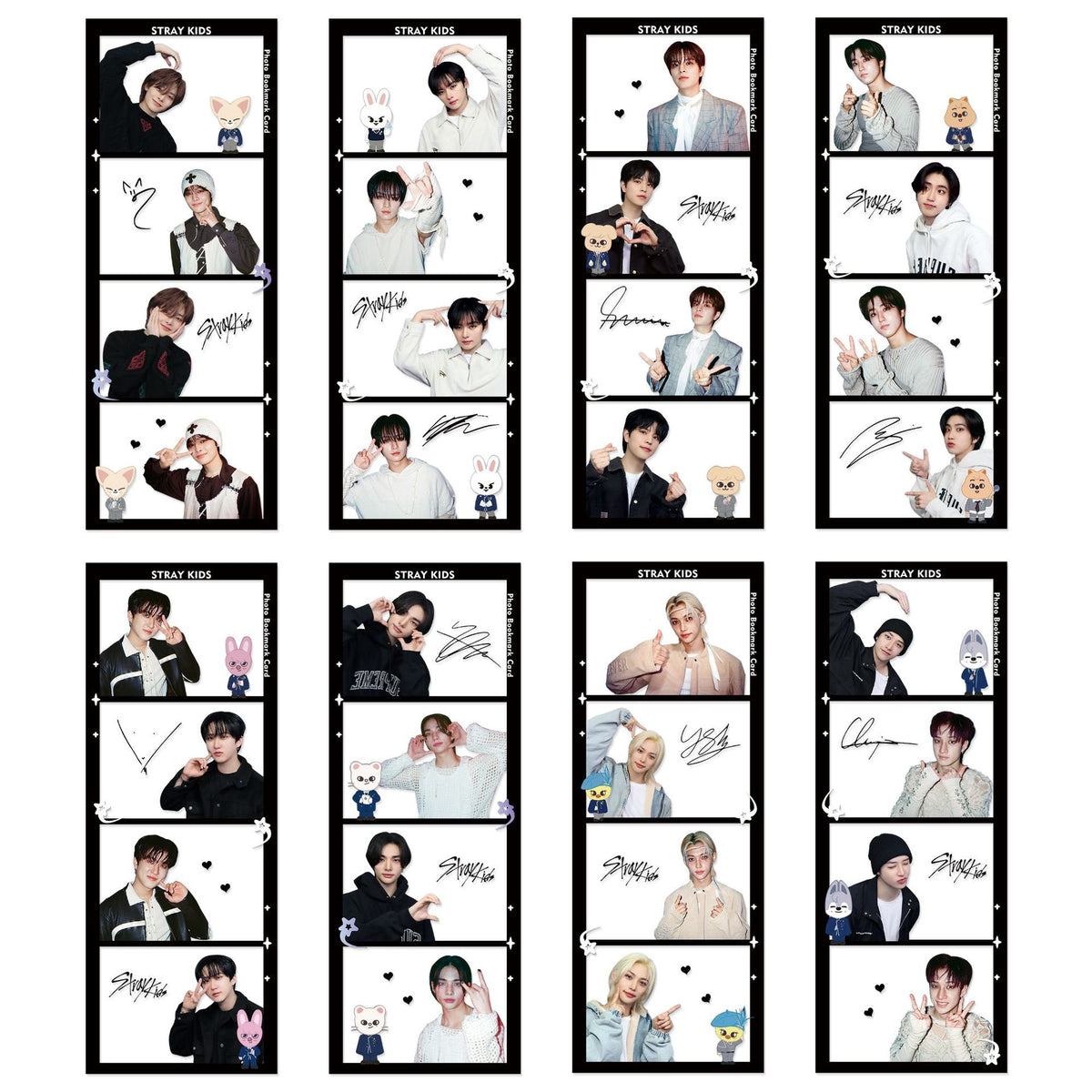 SKZ PVC Bookmark 8PCS