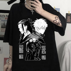 Versatile Anime GOJO Crew Neck Short-sleeved T-shirt