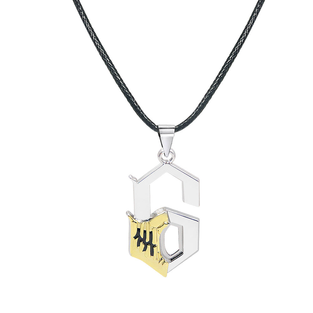 Trendy Anime Necklace Keychain