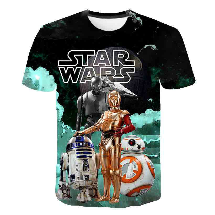 Men's Short Sleeve Comic Digital Print T-Shirt