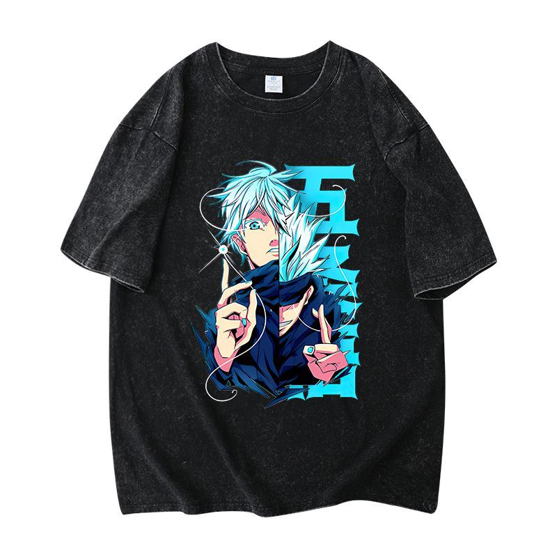 Retro Unisex Anime Short Sleeve Loose T-Shirt