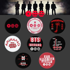 BANGTAN World Tour Tinplate Badge Mirror Keychain