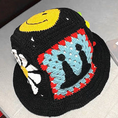GD Daisy Knitted Bucket Hat