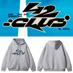 TWS FM 42CLUB Zipper Hoodie Top