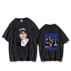 KPOP KARMA Graphic Cotton Washed T-shirt