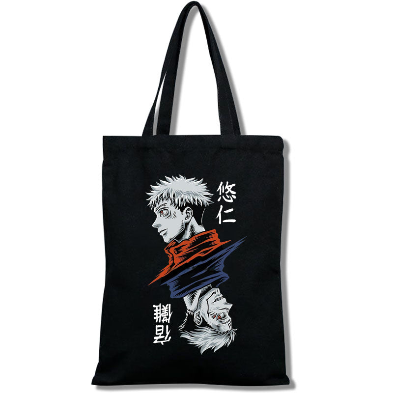 Casual Anime Printed Canvas Shoulder Bag