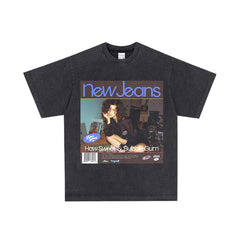 Danielle Graphic Crewneck Cotton T-shirt