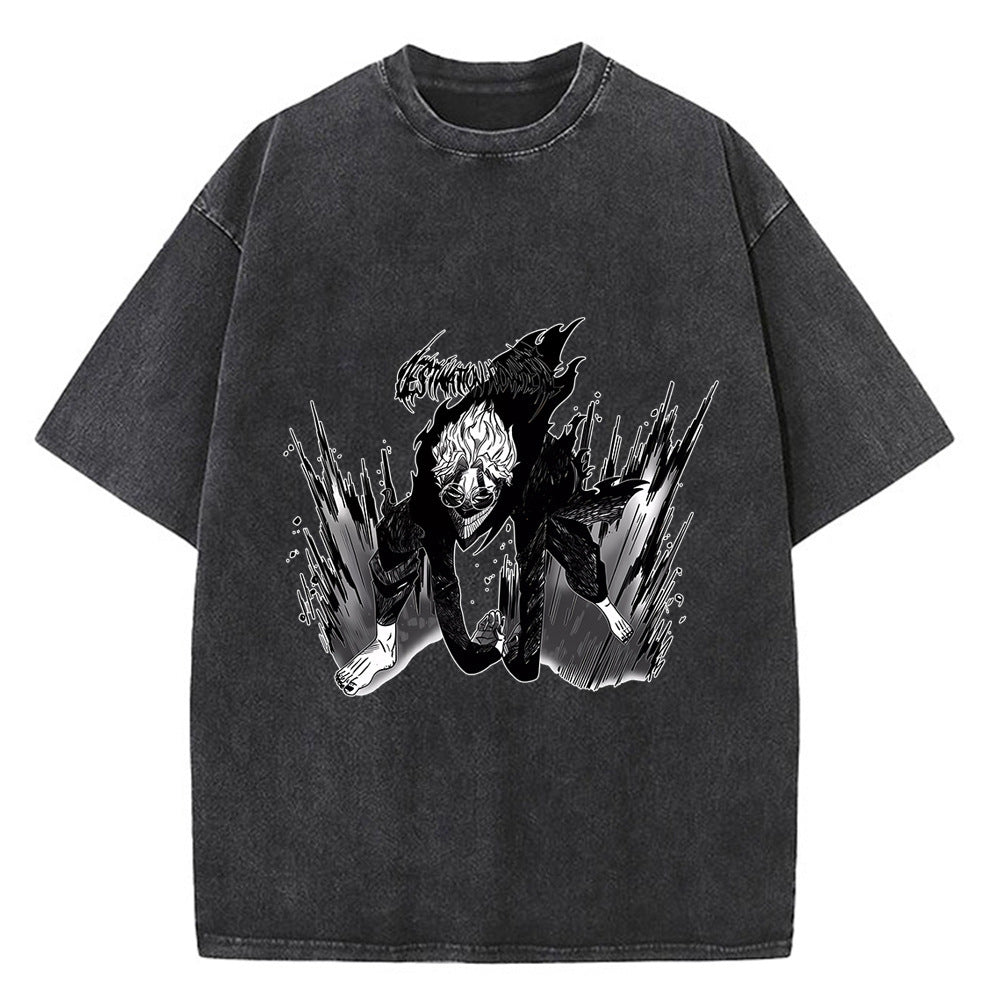 Vintage Men's Anime Dandadan Loose T-shirt