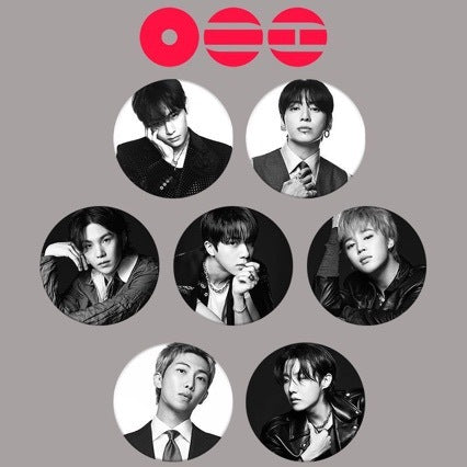 BTS Tinplate Badge Set