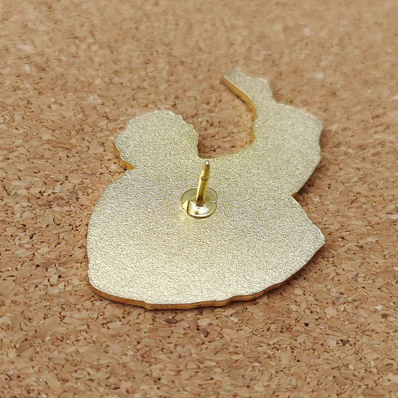 Holding Sunflower Brooch Badge