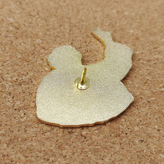 Holding Sunflower Brooch Badge