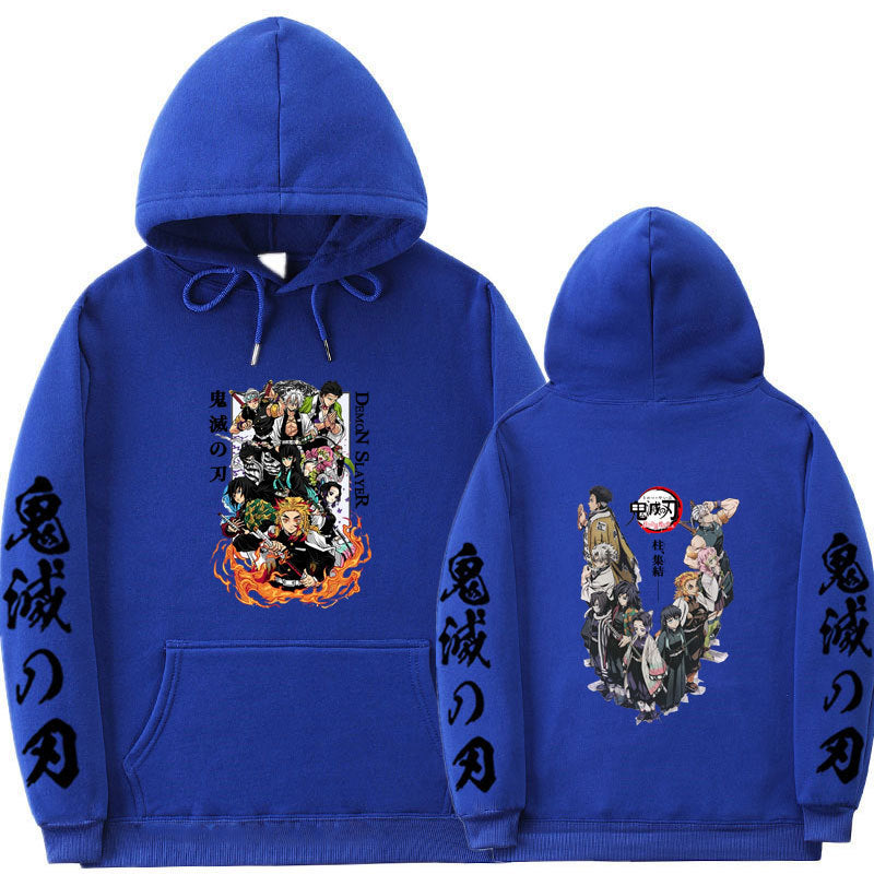 Casual Anime Printed Sports Loose Hoodie