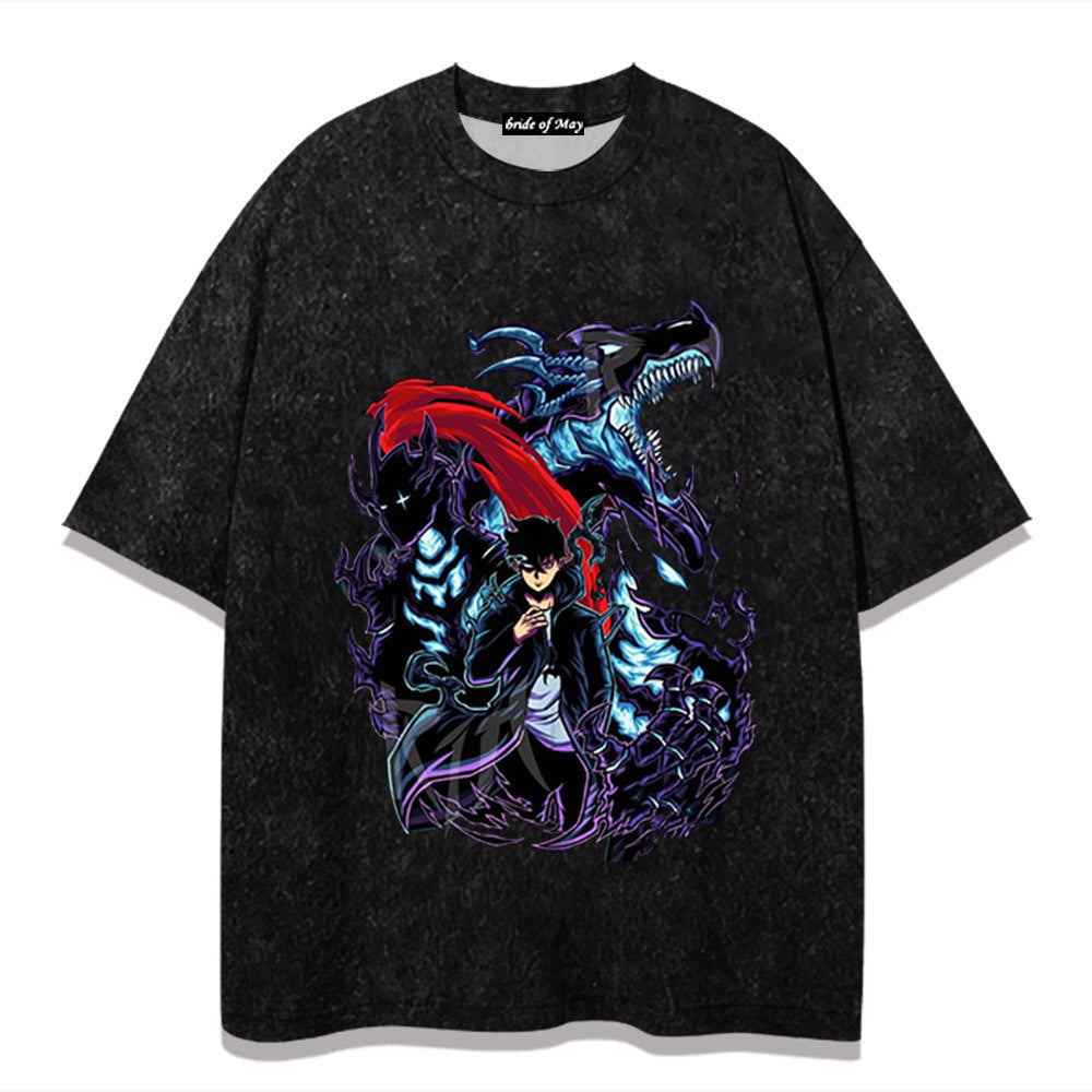 Retro Trendy Anime Short-sleeved T-shirt