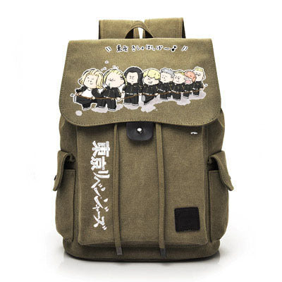 Vintage Anime Canvas Backpack