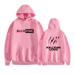 KPOP Girls' Casual Letter Print Hoodie