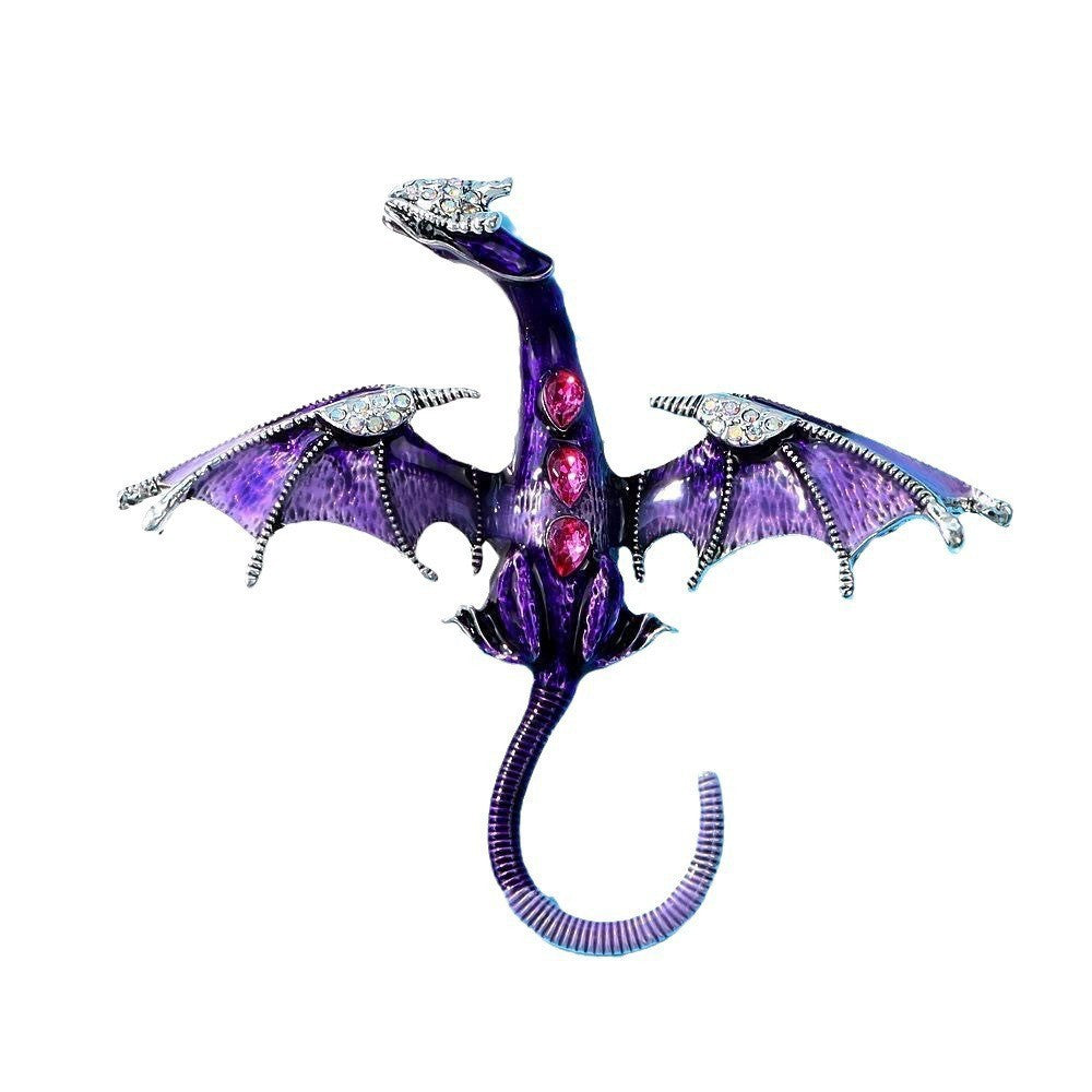 Retro Cartoon Dragon Shape Brooch