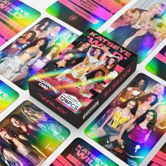 124PCS KATSEYE WILD Holographic Photocard Sticker