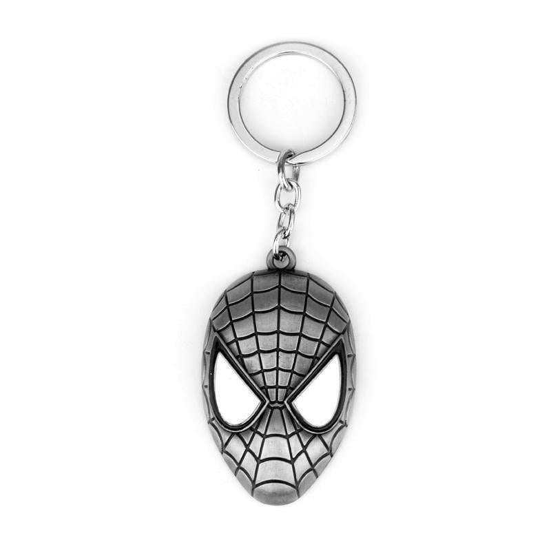 Spider Mask Logo Keychain Necklace