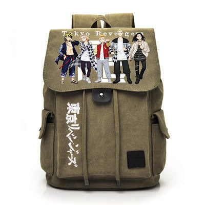 Vintage Anime Canvas Backpack
